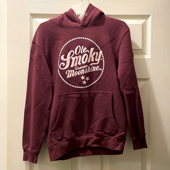 Tops - Ole Smoky Burgundy Moonshine Hoodie - Size S